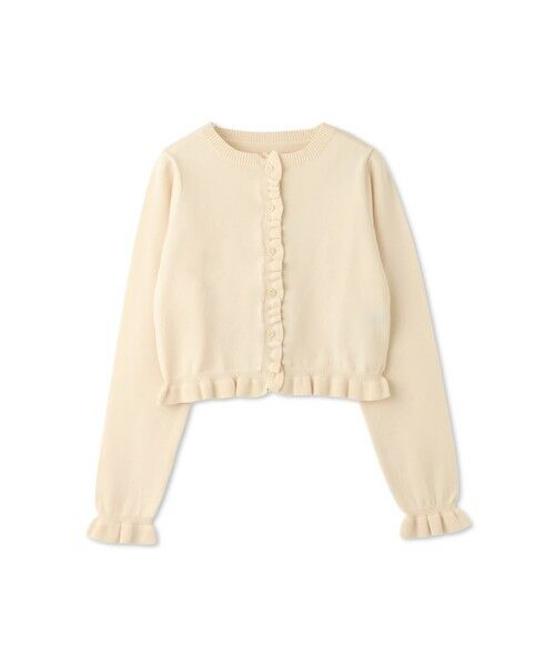 QUEENS COURT / クイーンズコート カーディガン・ボレロ | スポンディッシュニットフリルカーディガン≪手洗い可能≫ | 詳細15