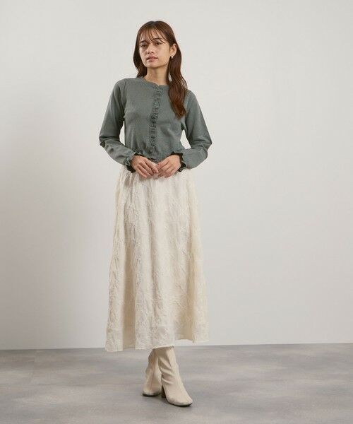 QUEENS COURT / クイーンズコート カーディガン・ボレロ | スポンディッシュニットフリルカーディガン≪手洗い可能≫ | 詳細17