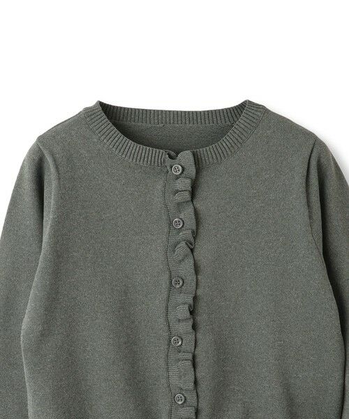 QUEENS COURT / クイーンズコート カーディガン・ボレロ | スポンディッシュニットフリルカーディガン≪手洗い可能≫ | 詳細20