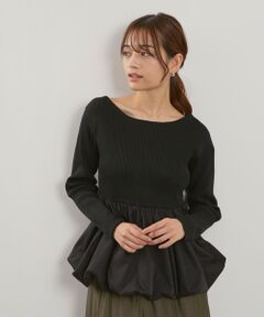 QUEENS COURT / クイーンズコート ニット・セーター | スポンディッシュニットバルーンプルオーバー≪手洗い可能≫