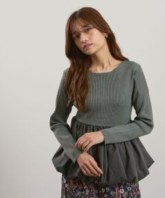 QUEENS COURT / クイーンズコート ニット・セーター | スポンディッシュニットバルーンプルオーバー≪手洗い可能≫