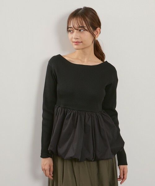 QUEENS COURT / クイーンズコート ニット・セーター | スポンディッシュニットバルーンプルオーバー≪手洗い可能≫ | 詳細1
