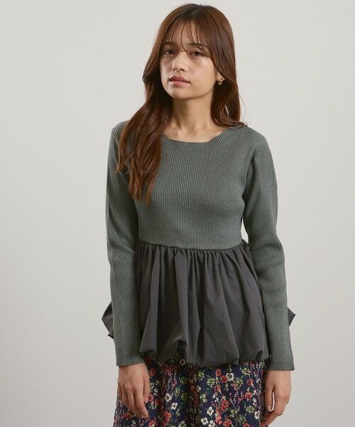 QUEENS COURT / クイーンズコート ニット・セーター | スポンディッシュニットバルーンプルオーバー≪手洗い可能≫ | 詳細4