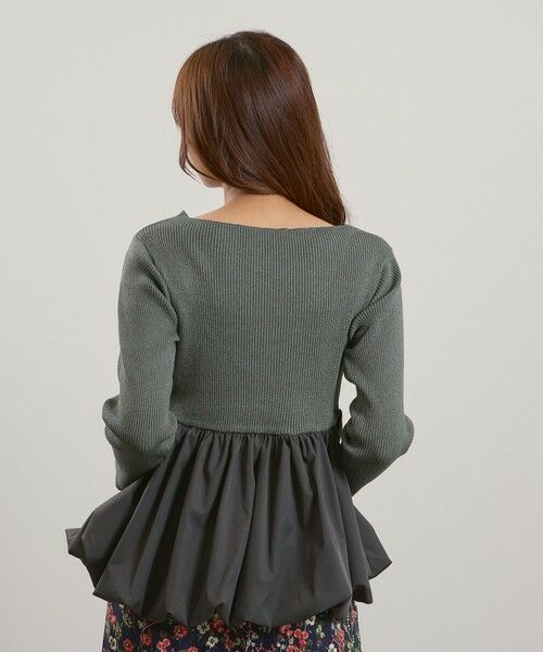 QUEENS COURT / クイーンズコート ニット・セーター | スポンディッシュニットバルーンプルオーバー≪手洗い可能≫ | 詳細5