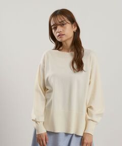QUEENS COURT / クイーンズコート ニット・セーター | シアバターボートネックニット≪手洗い可能≫