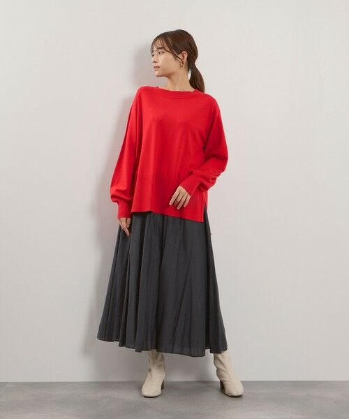 QUEENS COURT / クイーンズコート ニット・セーター | シアバターボートネックニット≪手洗い可能≫ | 詳細6