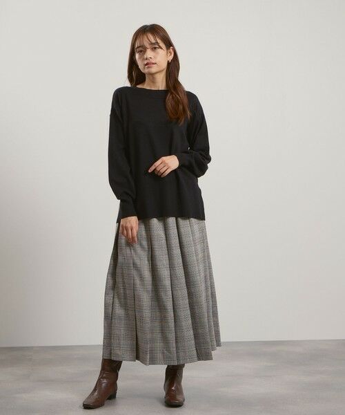 QUEENS COURT / クイーンズコート ニット・セーター | シアバターボートネックニット≪手洗い可能≫ | 詳細11