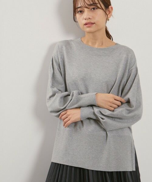 QUEENS COURT / クイーンズコート ニット・セーター | シアバターボートネックニット≪手洗い可能≫ | 詳細13