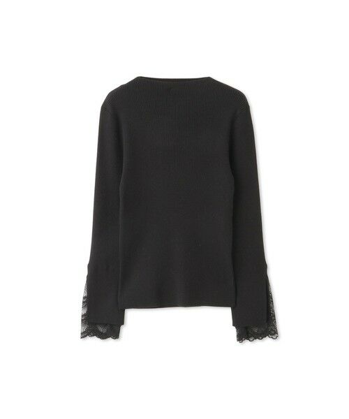 QUEENS COURT / クイーンズコート ニット・セーター | シアバタースリットレースカフニット≪手洗い可能≫ | 詳細5