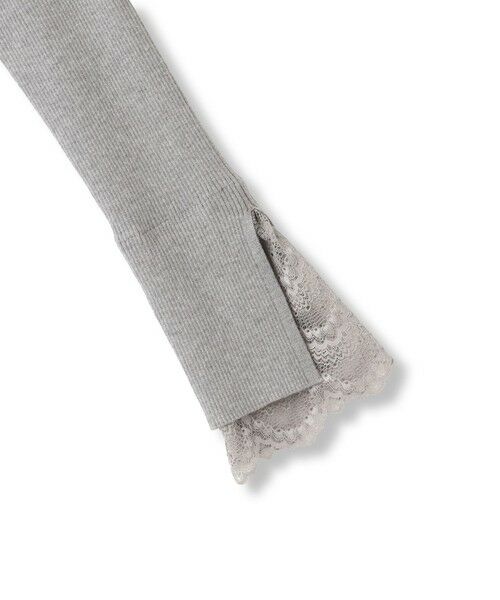 QUEENS COURT / クイーンズコート ニット・セーター | シアバタースリットレースカフニット≪手洗い可能≫ | 詳細14