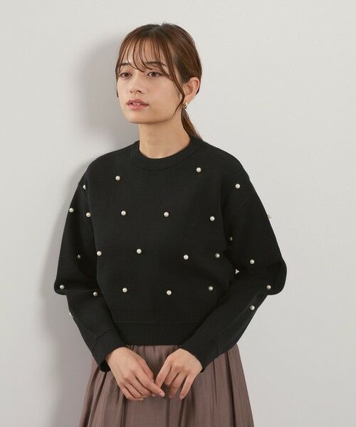 QUEENS COURT / クイーンズコート ニット・セーター | パールドットニットプルオーバー≪手洗い可能≫ | 詳細4