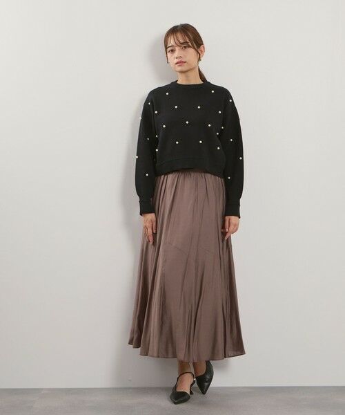 QUEENS COURT / クイーンズコート ニット・セーター | パールドットニットプルオーバー≪手洗い可能≫ | 詳細5