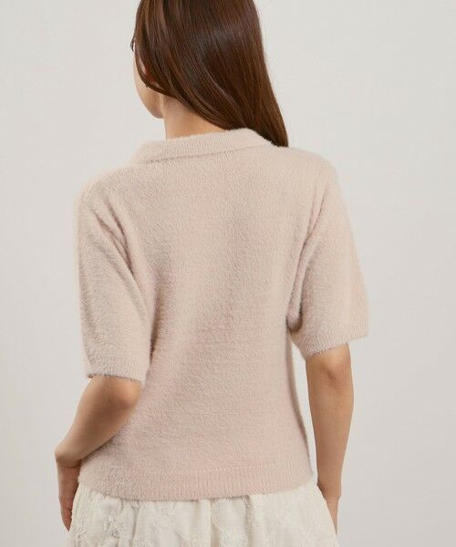 QUEENS COURT / クイーンズコート ニット・セーター | シャギーヤーンポロニットトップス≪手洗い可能≫ | 詳細3