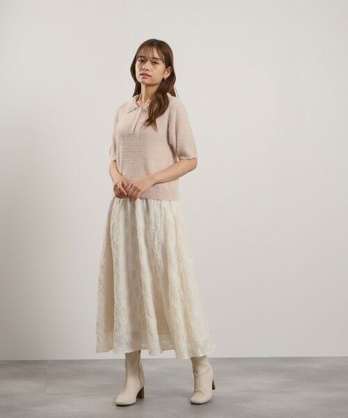 QUEENS COURT / クイーンズコート ニット・セーター | シャギーヤーンポロニットトップス≪手洗い可能≫ | 詳細5