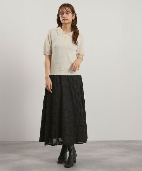 QUEENS COURT / クイーンズコート ニット・セーター | シャギーヤーンポロニットトップス≪手洗い可能≫ | 詳細9