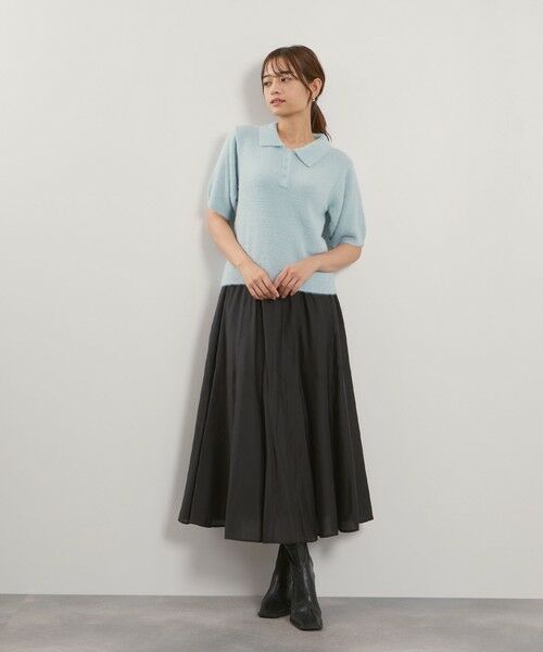 QUEENS COURT / クイーンズコート ニット・セーター | シャギーヤーンポロニットトップス≪手洗い可能≫ | 詳細13