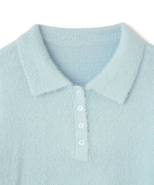 QUEENS COURT / クイーンズコート ニット・セーター | シャギーヤーンポロニットトップス≪手洗い可能≫ | 詳細16