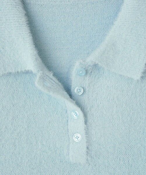 QUEENS COURT / クイーンズコート ニット・セーター | シャギーヤーンポロニットトップス≪手洗い可能≫ | 詳細17