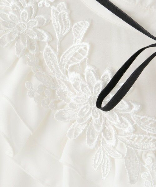 QUEENS COURT / クイーンズコート シャツ・ブラウス | フラワーフリルカラーリボンブラウス≪手洗い可能≫ | 詳細10