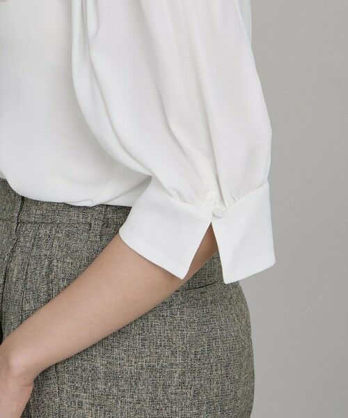 QUEENS COURT / クイーンズコート シャツ・ブラウス | フラワーフリルカラーリボンブラウス≪手洗い可能≫ | 詳細6