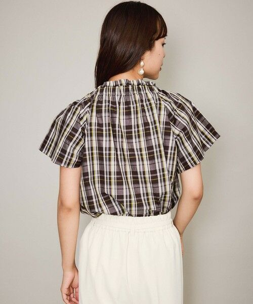 QUEENS COURT / クイーンズコート シャツ・ブラウス | マルチチェックリボンブラウス≪洗濯機で洗える≫ | 詳細11