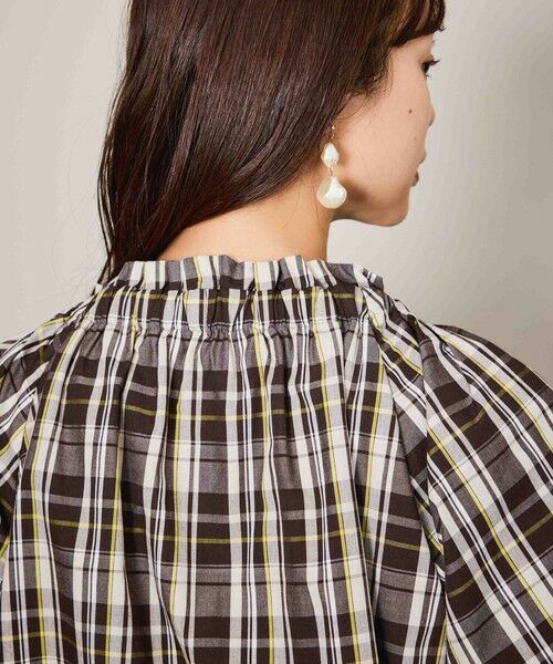 QUEENS COURT / クイーンズコート シャツ・ブラウス | マルチチェックリボンブラウス≪洗濯機で洗える≫ | 詳細12