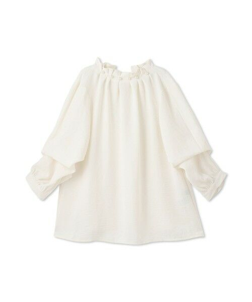 QUEENS COURT / クイーンズコート シャツ・ブラウス | スリーブ2WAYパールネックブラウス≪洗濯機で洗える≫ | 詳細3