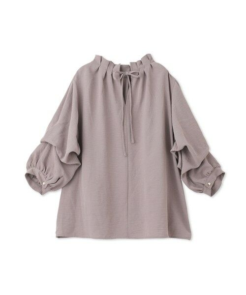 QUEENS COURT / クイーンズコート シャツ・ブラウス | スリーブ2WAYパールネックブラウス≪洗濯機で洗える≫ | 詳細16