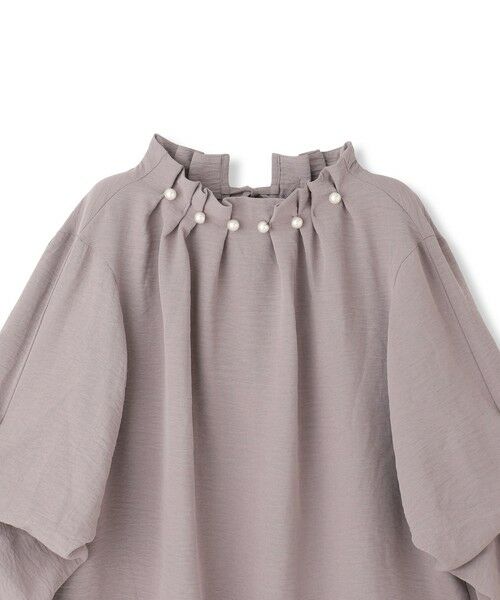 QUEENS COURT / クイーンズコート シャツ・ブラウス | スリーブ2WAYパールネックブラウス≪洗濯機で洗える≫ | 詳細17