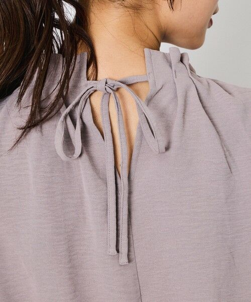 QUEENS COURT / クイーンズコート シャツ・ブラウス | スリーブ2WAYパールネックブラウス≪洗濯機で洗える≫ | 詳細9