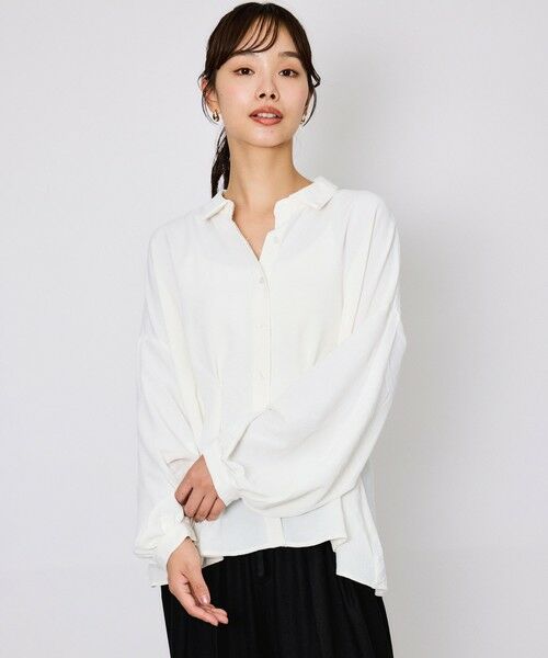 QUEENS COURT / クイーンズコート シャツ・ブラウス | スリーブ2WAYウエストタックブラウス≪洗濯機で洗える≫ | 詳細4