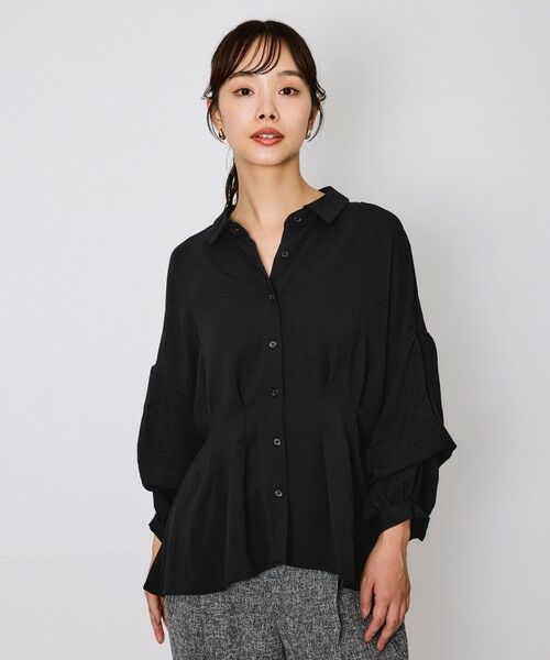 QUEENS COURT / クイーンズコート シャツ・ブラウス | スリーブ2WAYウエストタックブラウス≪洗濯機で洗える≫ | 詳細8