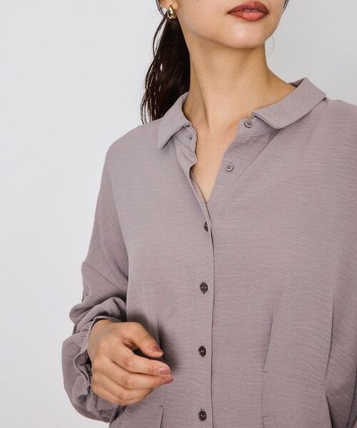 QUEENS COURT / クイーンズコート シャツ・ブラウス | スリーブ2WAYウエストタックブラウス≪洗濯機で洗える≫ | 詳細20