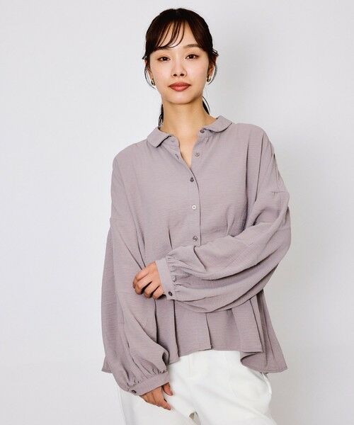 QUEENS COURT / クイーンズコート シャツ・ブラウス | スリーブ2WAYウエストタックブラウス≪洗濯機で洗える≫ | 詳細21