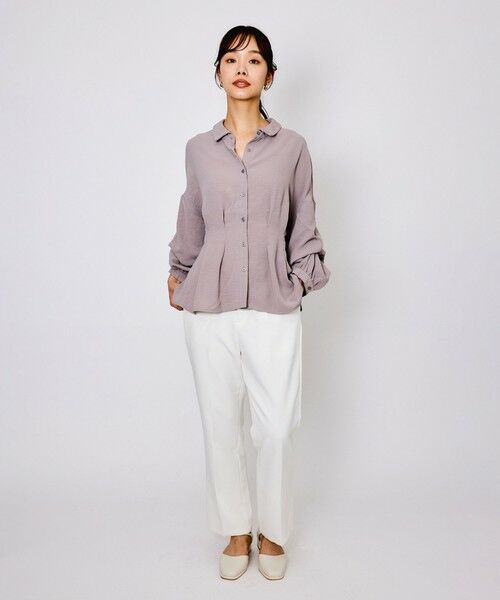 QUEENS COURT / クイーンズコート シャツ・ブラウス | スリーブ2WAYウエストタックブラウス≪洗濯機で洗える≫ | 詳細23