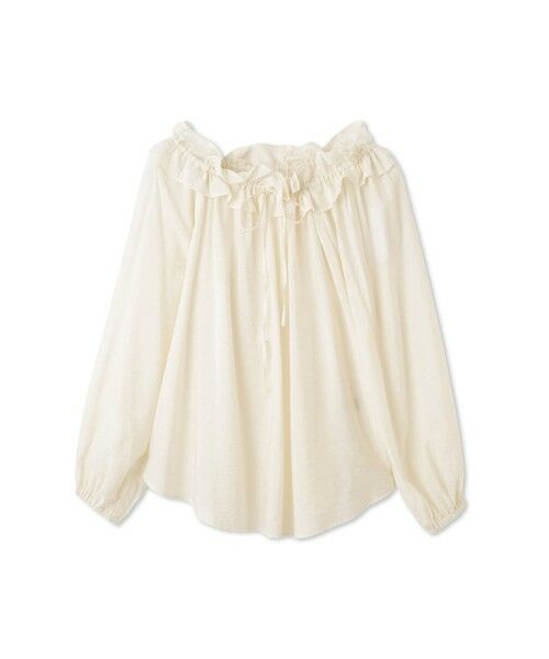QUEENS COURT / クイーンズコート シャツ・ブラウス | フリルカラーナローリボンブラウス≪手洗い可能≫ | 詳細4