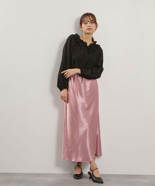 QUEENS COURT / クイーンズコート シャツ・ブラウス | フリルカラーナローリボンブラウス≪手洗い可能≫ | 詳細7