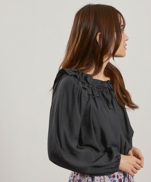 QUEENS COURT / クイーンズコート シャツ・ブラウス | フリルカラーナローリボンブラウス≪手洗い可能≫ | 詳細10