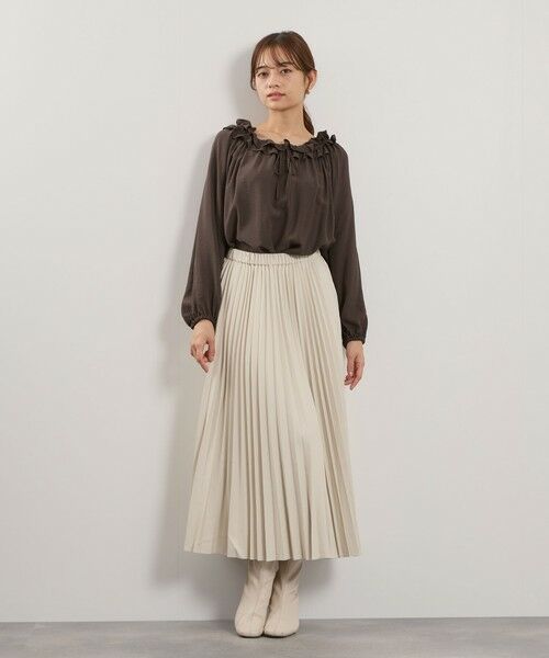 QUEENS COURT / クイーンズコート シャツ・ブラウス | フリルカラーナローリボンブラウス≪手洗い可能≫ | 詳細18