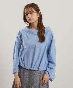 QUEENS COURT / クイーンズコート シャツ・ブラウス | ギャザースリーブボートネックブラウス≪洗濯機で洗える≫