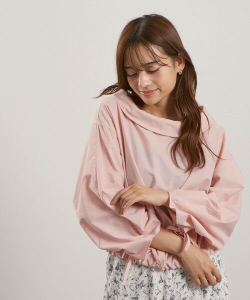 QUEENS COURT / クイーンズコート シャツ・ブラウス | ギャザースリーブボートネックブラウス≪洗濯機で洗える≫ | 詳細5