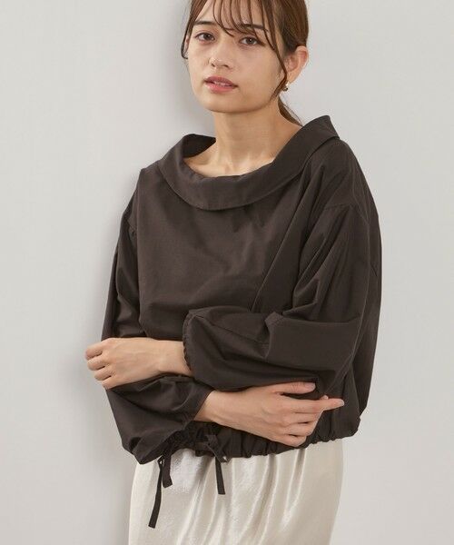 QUEENS COURT / クイーンズコート シャツ・ブラウス | ギャザースリーブボートネックブラウス≪洗濯機で洗える≫ | 詳細13