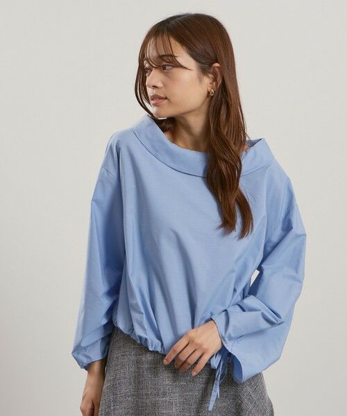 QUEENS COURT / クイーンズコート シャツ・ブラウス | ギャザースリーブボートネックブラウス≪洗濯機で洗える≫ | 詳細17