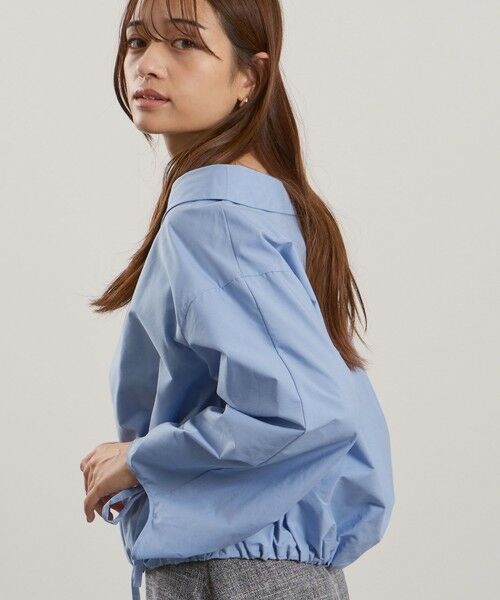 QUEENS COURT / クイーンズコート シャツ・ブラウス | ギャザースリーブボートネックブラウス≪洗濯機で洗える≫ | 詳細19