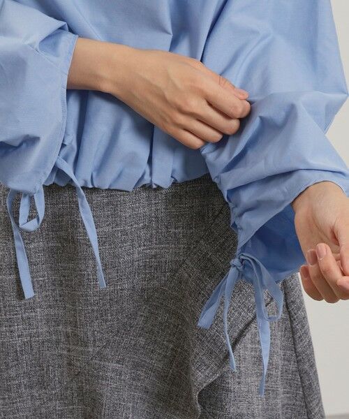 QUEENS COURT / クイーンズコート シャツ・ブラウス | ギャザースリーブボートネックブラウス≪洗濯機で洗える≫ | 詳細21