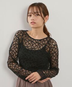 QUEENS COURT / クイーンズコート シャツ・ブラウス | コードラッセルレースプルブラウス≪手洗い可能≫