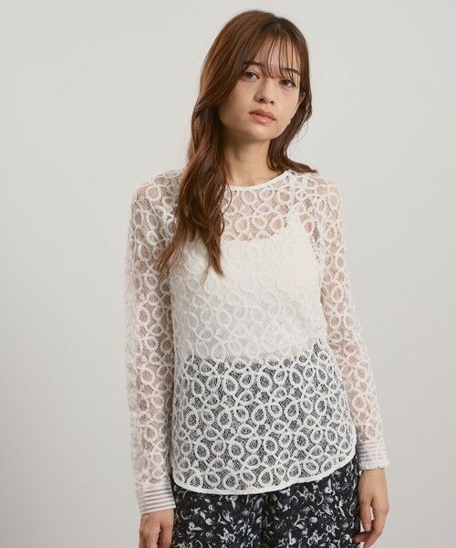 QUEENS COURT / クイーンズコート シャツ・ブラウス | コードラッセルレースプルブラウス≪手洗い可能≫ | 詳細1