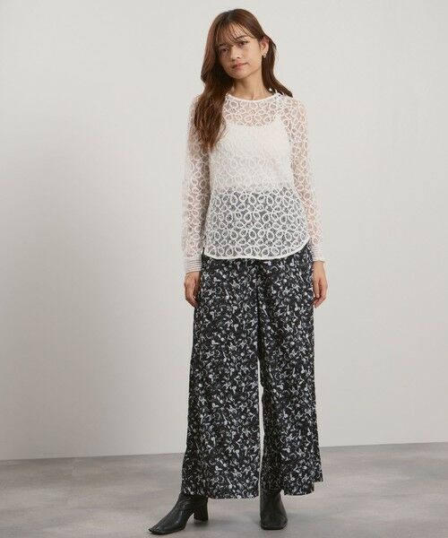 QUEENS COURT / クイーンズコート シャツ・ブラウス | コードラッセルレースプルブラウス≪手洗い可能≫ | 詳細4