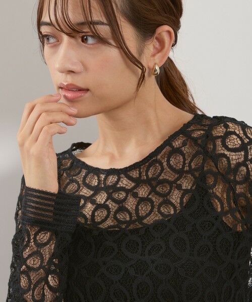 QUEENS COURT / クイーンズコート シャツ・ブラウス | コードラッセルレースプルブラウス≪手洗い可能≫ | 詳細11