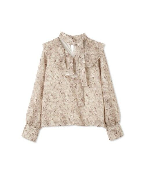 QUEENS COURT / クイーンズコート シャツ・ブラウス | シフォンジャカードボウタイブラウス≪手洗い可能≫ | 詳細4